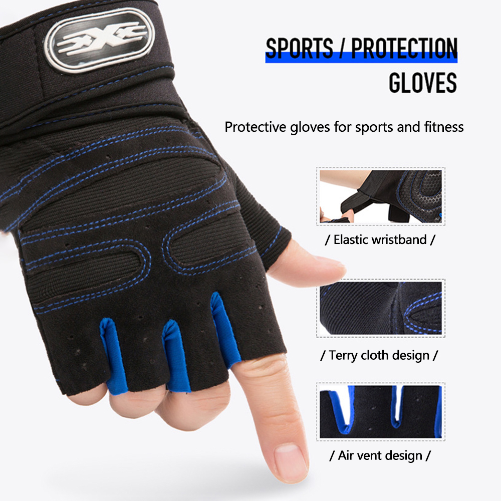 قفازات لياقة بدنية نصفية الأصا - مراجعة Weightlifting Gloves وسعره